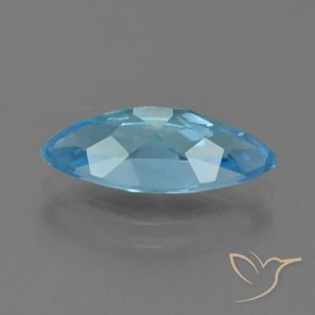 Topaz Gemstone in 14.9 x 6.9 mm Size for Sale, Topaz Stone in Swiss Blue Color