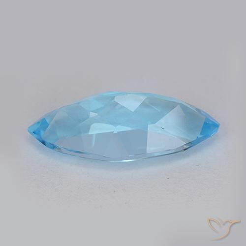 Topaz Gemstone in 14.8 x 7 mm Size for Sale, Topaz Stone in Swiss Blue Color