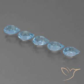 Topaz Gemstones in 6 x 4 mm (calibrated) Size for Sale, Topaz Stones in Sky Blue Color