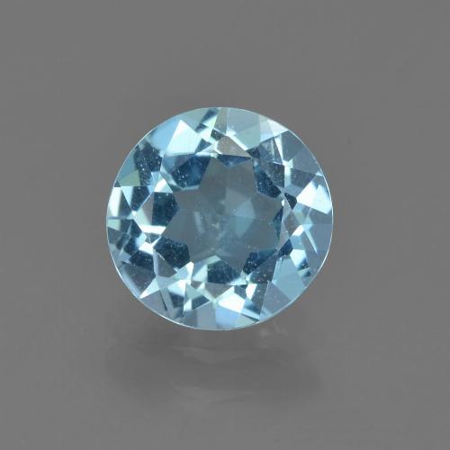 Himmerlblau Topas Edelstein - 2.2ct Rund Facettenschliff (ID: 455121)