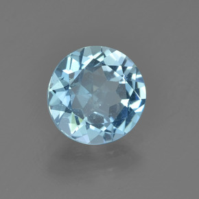 2.17 ct Blue Topaz Stone, Natural Topaz in Round Facet Shape for Sale