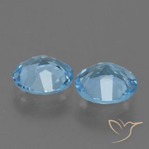 Topaz Gemstones in 8 mm (calibrated) Size for Sale, Topaz Stones in Sky Blue Color