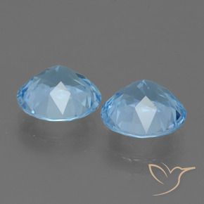 Topaz Gemstones in 8 mm (calibrated) Size for Sale, Topaz Stones in Sky Blue Color