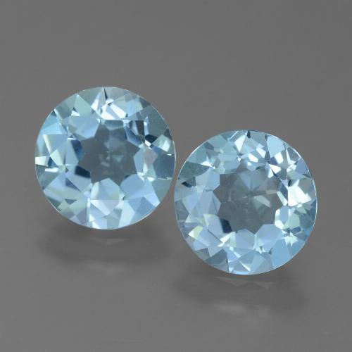 Maya Blue Topaz Gem - 2.1ct Round Facet (ID: 455159)