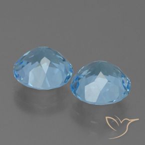 Topaz Gemstones in 8 mm (calibrated) Size for Sale, Topaz Stones in Sky Blue Color
