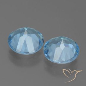 Topaz Gemstones in 8 mm (calibrated) Size for Sale, Topaz Stones in Sky Blue Color