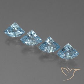 2.63 ctw Blue Topaz Stones, Natural Topaz in Fancy Facet Shape for Sale