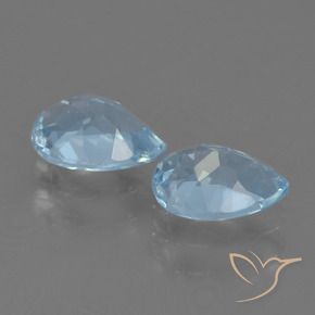 Topaz Gemstones in 7 x 5 mm (calibrated) Size for Sale, Topaz Stones in Sky Blue Color