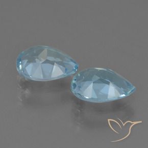 Topaz Gemstones in 7 x 5 mm (calibrated) Size for Sale, Topaz Stones in Sky Blue Color