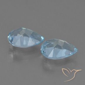 Topaz Gemstones in 7 x 5 mm (calibrated) Size for Sale, Topaz Stones in Swiss Blue Color
