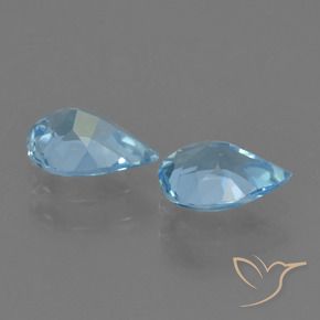 Topaz Gemstones in 7 x 5 mm (calibrated) Size for Sale, Topaz Stones in Sky Blue Color