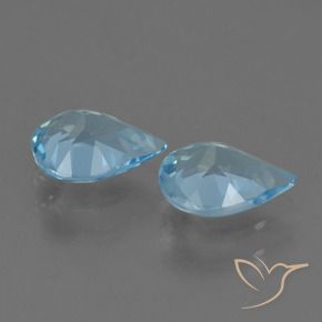 Topaz Gemstones in 7 x 5 mm (calibrated) Size for Sale, Topaz Stones in Sky Blue Color