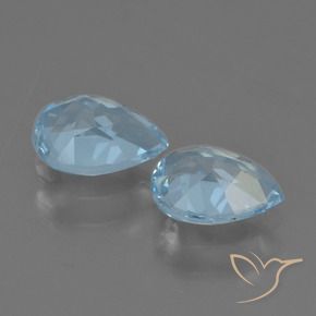 Topaz Gemstones in 7 x 5 mm (calibrated) Size for Sale, Topaz Stones in Swiss Blue Color
