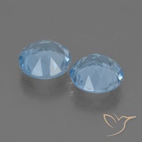 Topaz Gemstones in 8 mm (calibrated) Size for Sale, Topaz Stones in Sky Blue Color