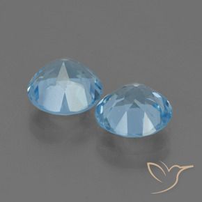 Topaz Gemstones in 8 mm (calibrated) Size for Sale, Topaz Stones in Swiss Blue Color
