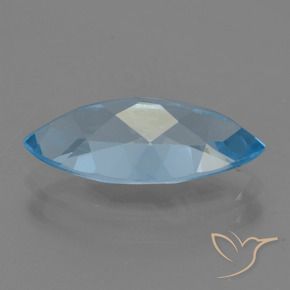 Topaz Gemstone in 15 x 7.3 mm Size for Sale, Topaz Stone in Swiss Blue Color