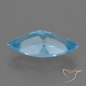 Topaz Gemstone in 15 x 7.1 mm Size for Sale, Topaz Stone in Swiss Blue Color