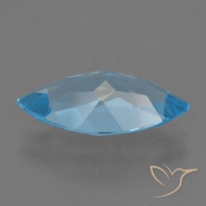 Topaz Gemstone in 15 x 7.1 mm Size for Sale, Topaz Stone in Swiss Blue Color