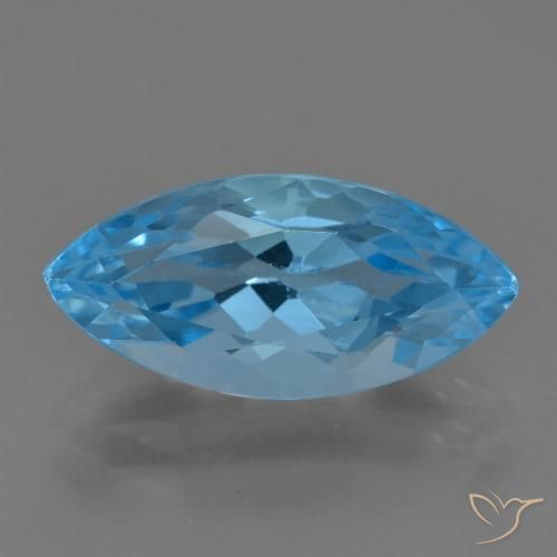 4.14ct Natural Swiss Blue Topaz, Marquise, VS