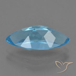 Topaz Gemstone in 15 x 7.2 mm Size for Sale, Topaz Stone in Swiss Blue Color