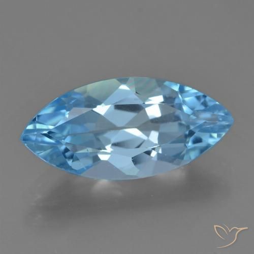 3.60ct Natural Sky Blue Topaz, Marquise, VS