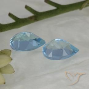 Topaz Gemstones in 7 x 5 mm (calibrated) Size for Sale, Topaz Stones in Sky Blue Color
