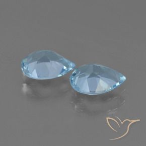 Topaz Gemstones in 7 x 5 mm (calibrated) Size for Sale, Topaz Stones in Sky Blue Color
