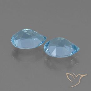 Topaz Gemstones in 7 x 5 mm (calibrated) Size for Sale, Topaz Stones in Sky Blue Color