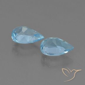 Topaz Gemstones in 7 x 5 mm (calibrated) Size for Sale, Topaz Stones in Sky Blue Color