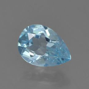 Небесно Голубой Топаз Камень - 0.9ct Фасетная Груша (ID: 455375)
