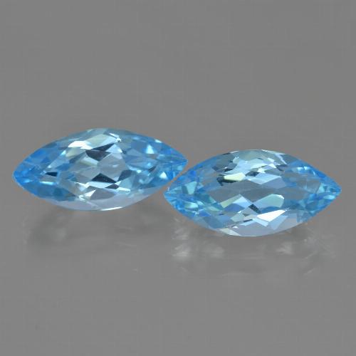 Swiss Blue Topaz Gem - 3.9ct Marquise Facet (ID: 455402)