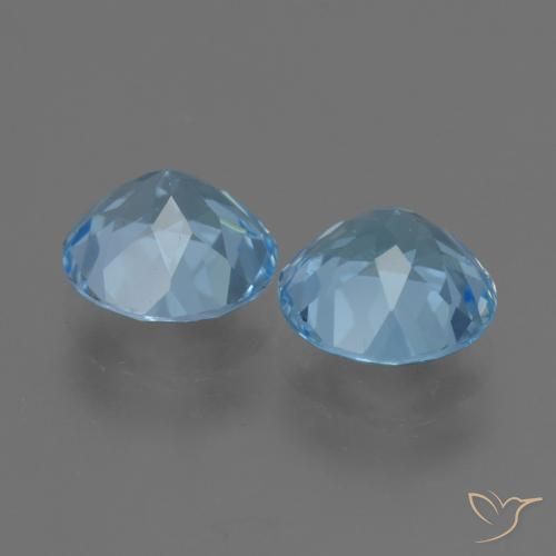 Topaz Gemstones in 8 mm (calibrated) Size for Sale, Topaz Stones in Sky Blue Color