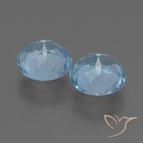 Topaz Gemstones in 8 mm (calibrated) Size for Sale, Topaz Stones in Sky Blue Color