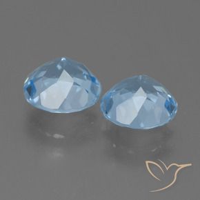 Topaz Gemstones in 8 mm (calibrated) Size for Sale, Topaz Stones in Sky Blue Color