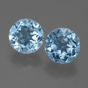 Baby Blue Topaz Gem - 2.3ct Round Facet (ID: 455411)