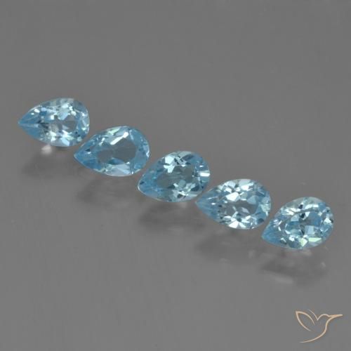 2.79ctw Natural Swiss Blue Topaz, Pear Shape, VS