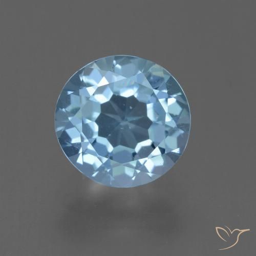 2.46ct Natural Sky Blue Topaz, Round, VS