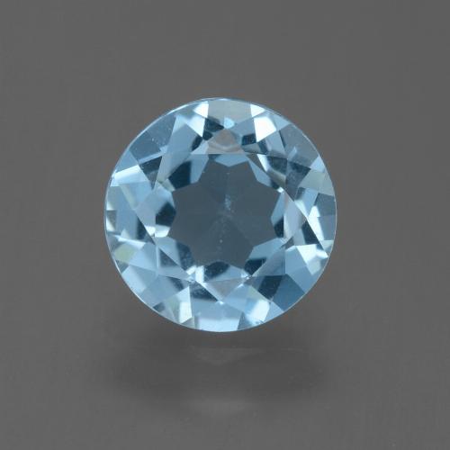 Sky Blue Topaz Gem - 2.2ct Round Facet (ID: 455441)