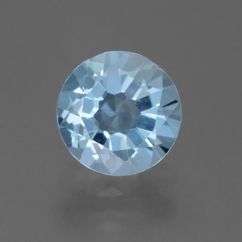 2.23ct Natural Swiss Blue Topaz, Round, VS