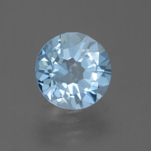 2.23 ct Blue Topaz Stone, Natural Topaz in Round Facet Shape for Sale
