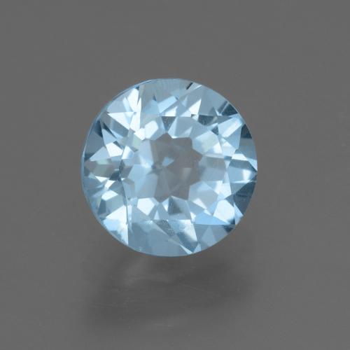2.23 ct Blue Topaz Stone, Natural Topaz in Round Facet Shape for Sale