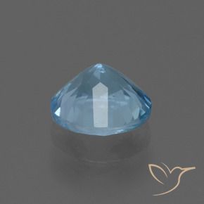 Topaz Gemstone in 8 mm (calibrated) Size for Sale, Topaz Stone in Sky Blue Color