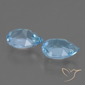 Topaz Gemstones in 7 x 5 mm (calibrated) Size for Sale, Topaz Stones in Sky Blue Color
