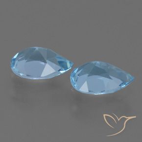 Topaz Gemstones in 7 x 5 mm (calibrated) Size for Sale, Topaz Stones in Swiss Blue Color