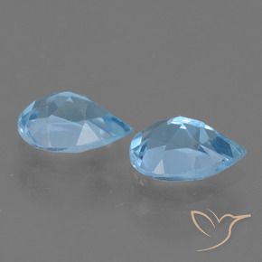 Topaz Gemstones in 7 x 5 mm (calibrated) Size for Sale, Topaz Stones in Swiss Blue Color