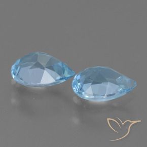 Topaz Gemstones in 7 x 5 mm (calibrated) Size for Sale, Topaz Stones in Sky Blue Color