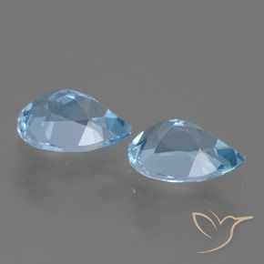 Topaz Gemstones in 7 x 5 mm (calibrated) Size for Sale, Topaz Stones in Sky Blue Color