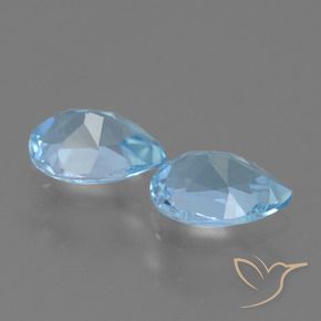 Topaz Gemstones in 7 x 5 mm (calibrated) Size for Sale, Topaz Stones in Sky Blue Color