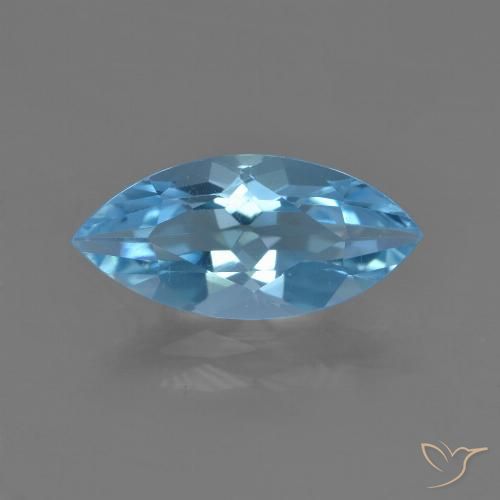 3.25ct Natural Swiss Blue Topaz, Marquise, VS