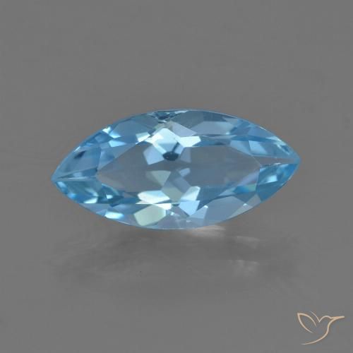 3.56ct Natural Sky Blue Topaz, Marquise, VS